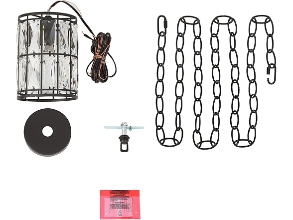 Savonnerie Crystal Pendant, 5.5" Dia