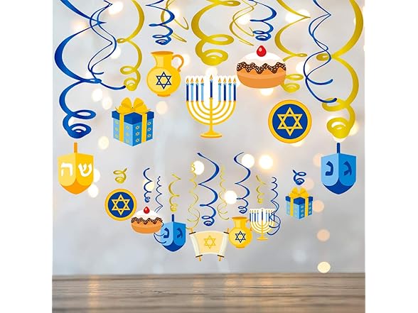 JOLLYSTYLE Hanukkah Decorations