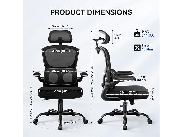 ALLGOD W0893 AG2504H Ergonomic Office Chair (Open Box)