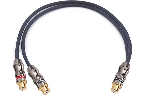 2-Pack Devinal RCA Y-Cable Adapter 10"