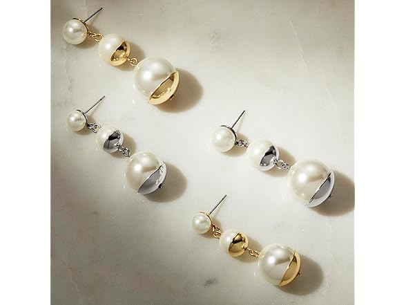 Amazon Essentials Pearl Dangle Earring