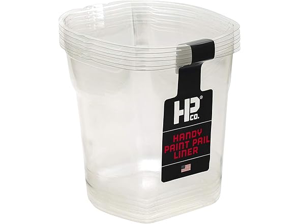 Bercom Handy Paint Pail Liner, Holds 32-fl oz of Paint