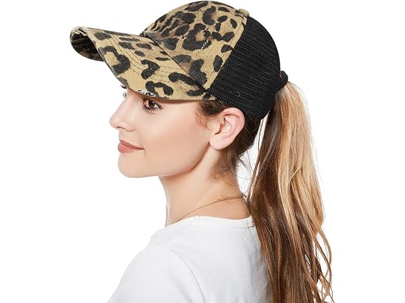 Bocianelli Women (OS) Criss Ponycap B-blackleopard