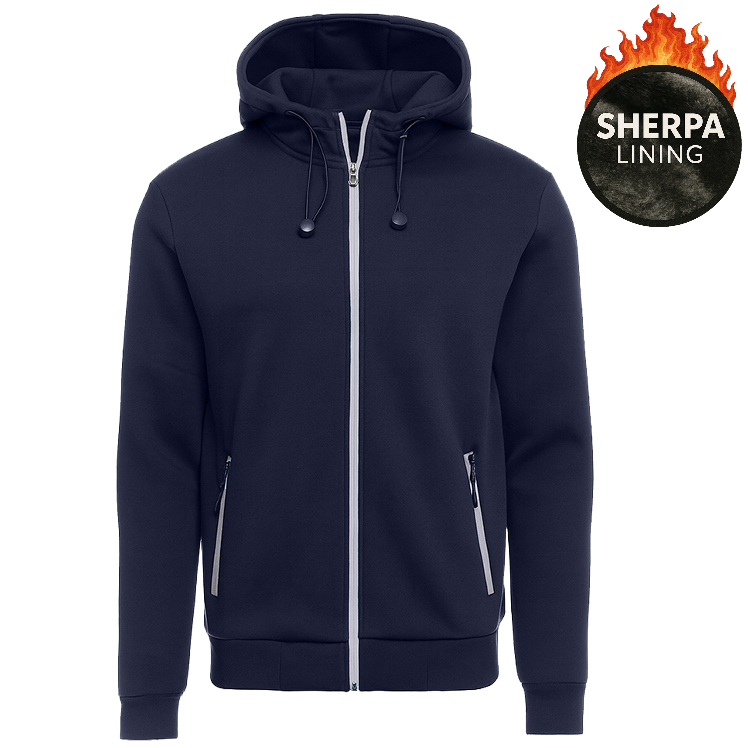 Mens Sherpa Classic Tech Zip Hoodie (S-3XL) - Gallery 26