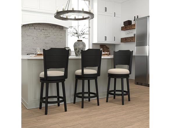 Hillsdale Clarion Swivel Stool, Black