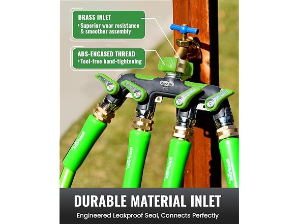 RAINPOINT 4 Way Garden Hose Splitter