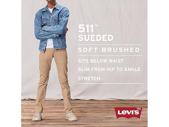Levis Boys 511 Slim Brushed Pants (18)