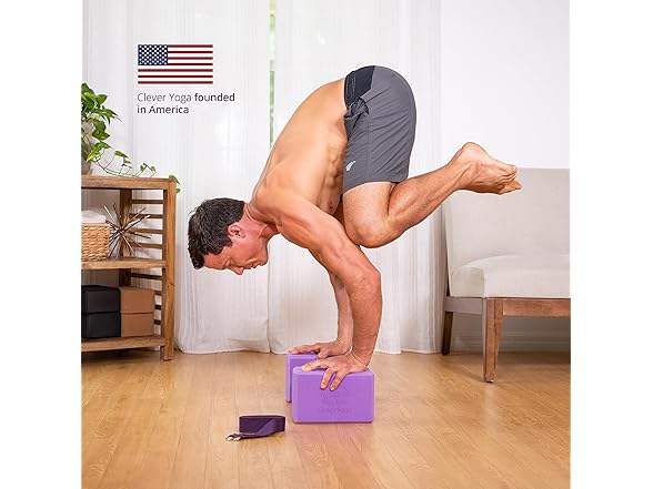 Yoga Blocks & Strap Set 2-Pack