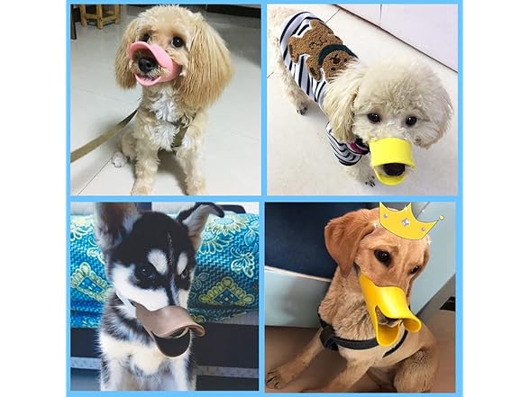 Cute Dog Muzzle Dog Mouth Cover Duckbill Cov