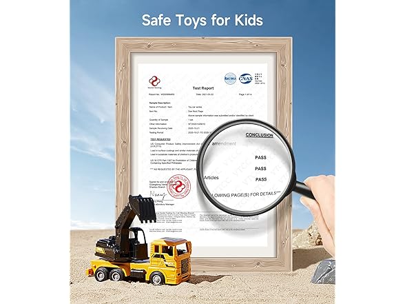 Geyiie 7 Pack Construction Trucks Set