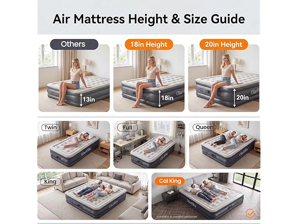 OlarHike Cal King Air Mattress