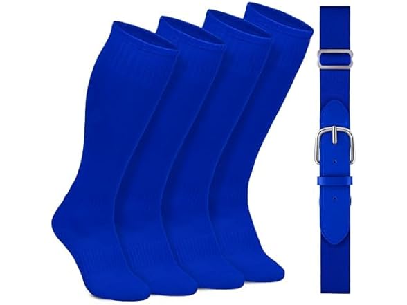 Kids Baseball Socks and Belt Combo