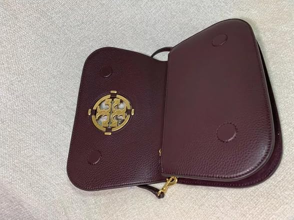 Tory Burch Miller Leather Clutch Handbag