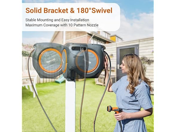 R RUVUP 150ft Retractable Hose Reel
