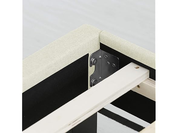 Furinno Laval Bed Frame, Twin, Linen