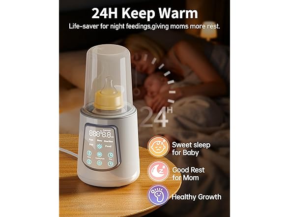 KUMIKIMI Fast 12-in-1 Baby Bottle Warmer