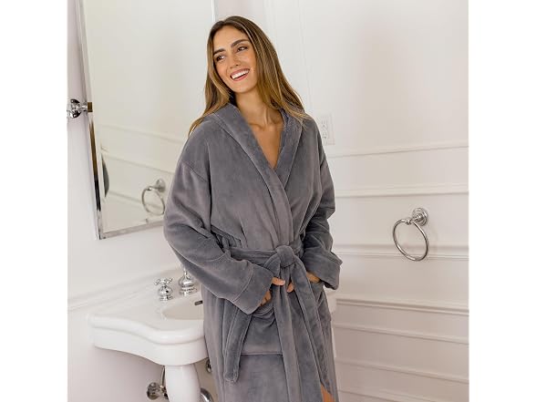 Alexander Del Rossa Women (2X) Plush Fleece Robe
