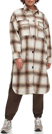 Levi's Womens Plaid Flannel Shirt Jacket - Gallery 7
