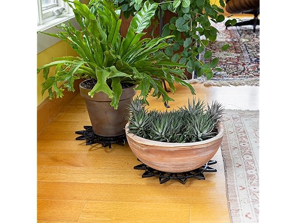 12" Flower Wrought Iron Trivet, Pack of 2