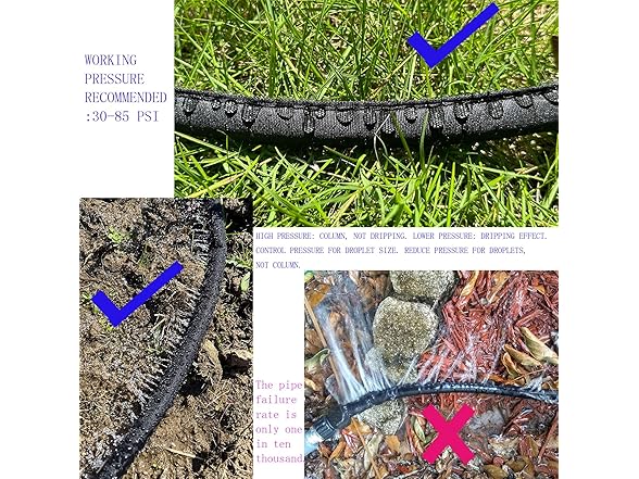 secbulk 50' Flat Soaker Hose - 2 Pack