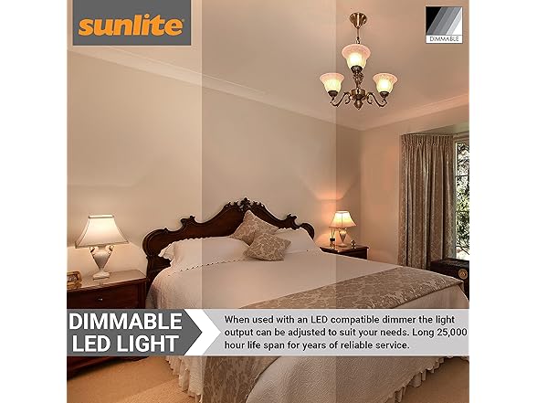 Sunlite A19 GU24 Dimmable Light Bulb, 9 Watts