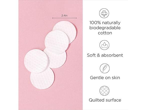 Diane Multi-Layer 2.4” Cotton Rounds300 Count