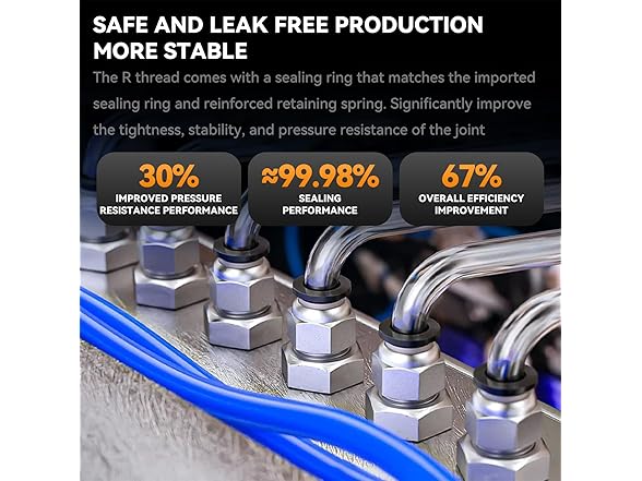 NANLACH Push Connect Fittings 1/2" 10pk