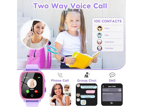 cjc 4G Smart Watch for Kids with GPS Tracker, Texting and Calling