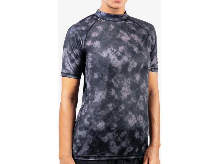 Kanu Surf Women's Breeze UPF 50+ Short Sleeved Active Rashguard & Workout Top, Sydney Black, Small