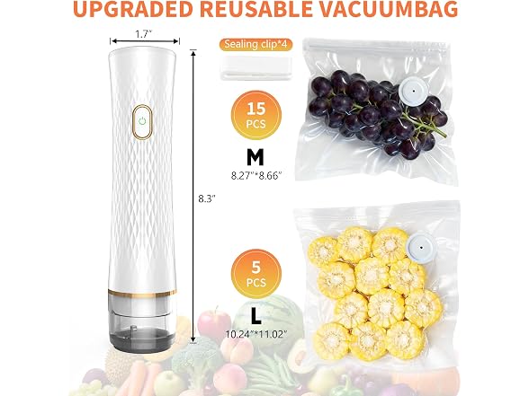 Olecha Handheld Vacuum Sealer 20 Bags