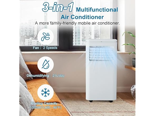 Towallmark 10000 BTU Portable Air Conditioner, AC U