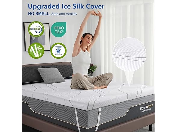 WEUP Firm Mattress Topper 4 Inch King Size