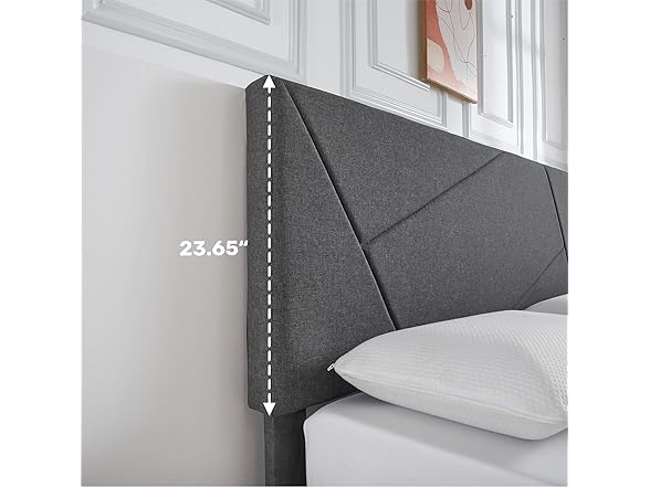 Geefia Lumiparty Upholstered Platform Full Bed Frame