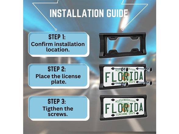 Zone Tech License Plate Bumper Guard