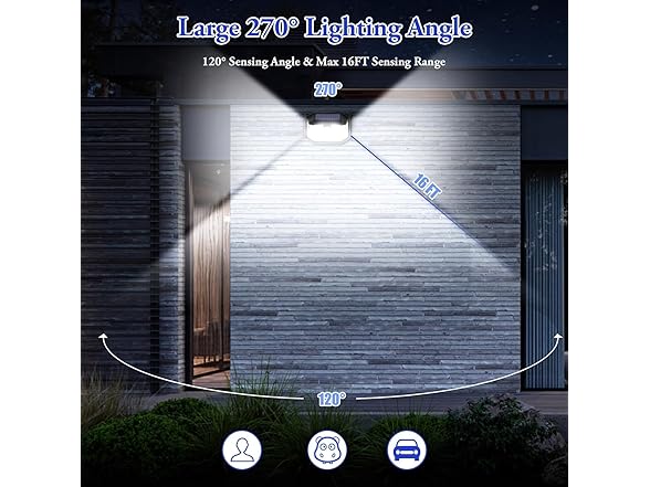 Brightever Solar Outdoor Lights, 16-Pack