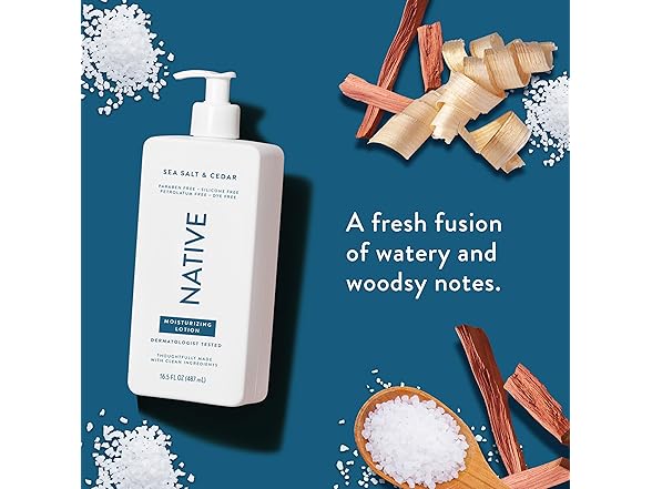 Native Body Lotion Sea Salt & Cedar
