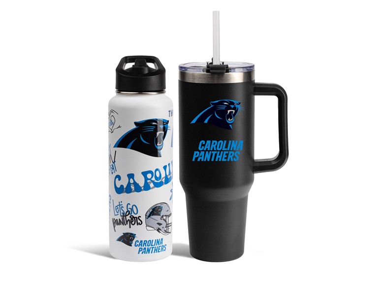 Memory Company NFL Water Bottle and Tumbler with Straw Set