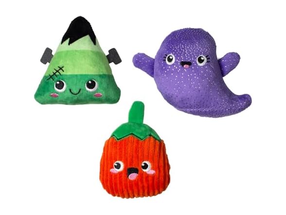 Fringe Studio Small Plush Dog Toy Set, Spooky Squad