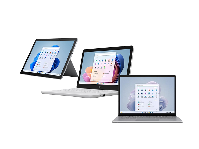 Microsoft Surface Tablets and Laptops