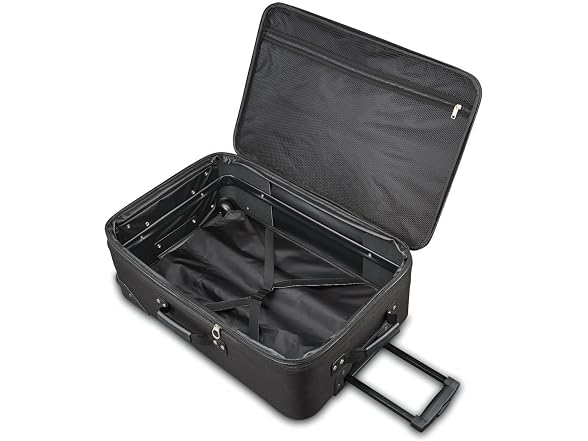 American Tourister Fieldbrook XLT Softside Upright Luggage, Black, 3-Piece Set