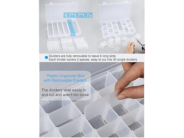 4 Pack Bead Organizer 36 Grids