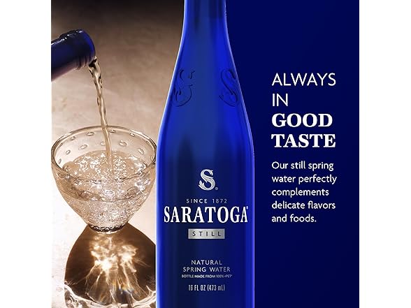 6PK Saratoga Spring Water Bottles