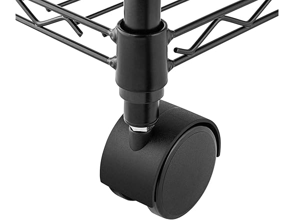 Simple Deluxe Heavy Duty 4-Shelf Black Storage Shelving Unit
