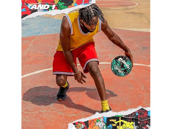 AND1 Supreme Grip Rubber Basketball:
