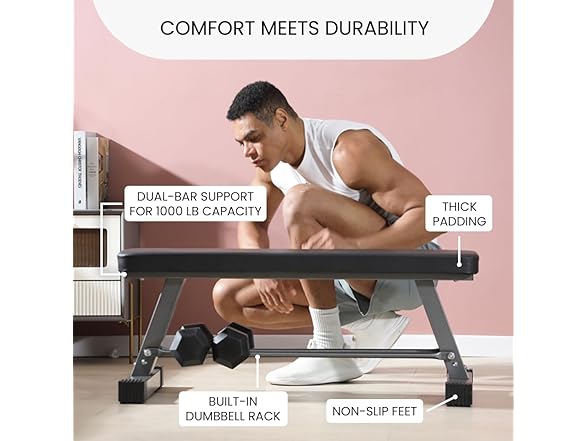 Finer Form Essential Flat Weight Bench