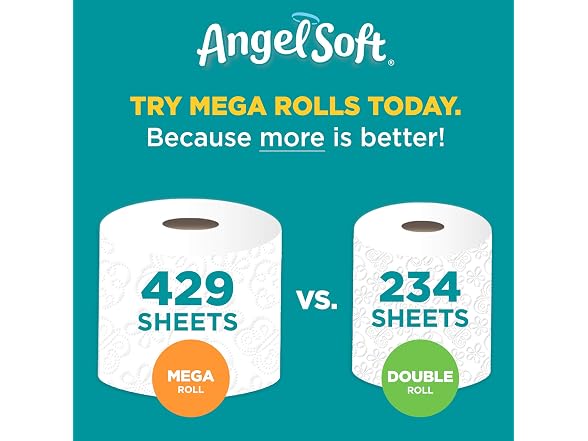 Angel Soft, Toilet Paper, Double Rolls, 12 Ct