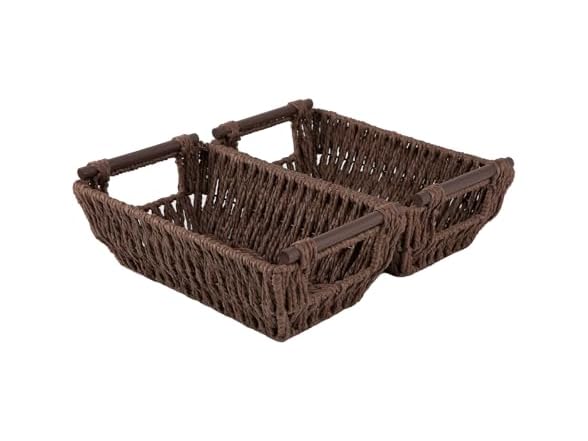 OIAHOMY Wicker Storage Baskets 2Pk