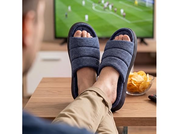 Mens Open-Toe Slippers Indoor House
