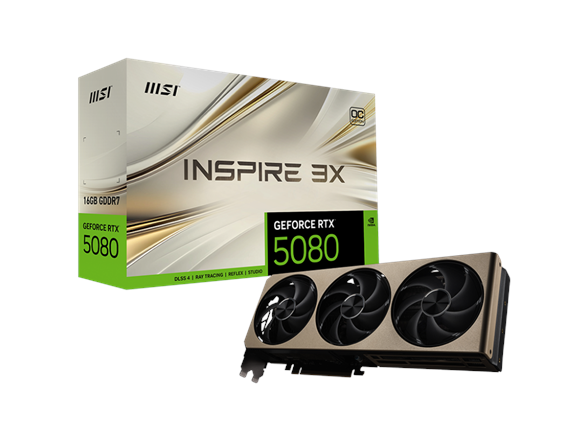 MSI GeForce RTX 5080 16G INSPIRE 3X OC