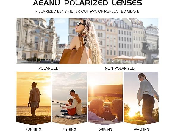 AEANU 2-Pack Polarized Sunglasses PURPLE/PINK